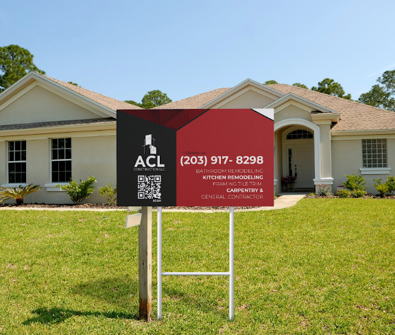 Custom promotional yard sign