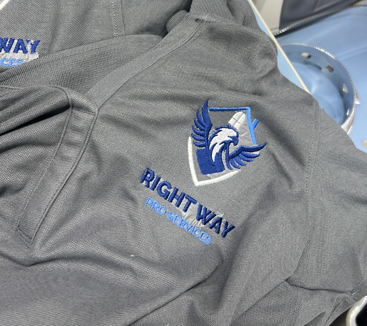 Right chest name embroidery