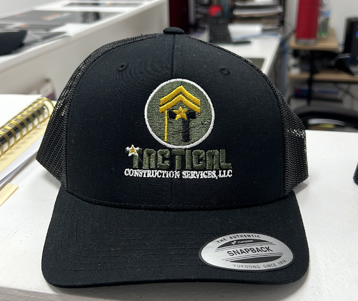 Embroidered cap front